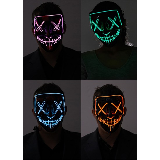 Light-Up X Eyes Mask - Assorted Light-Up X Eyes Mask - Assorted