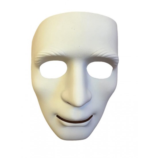 White Full Face Mask
