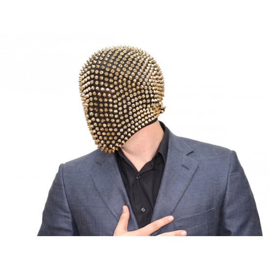 Gold Spikes Full Head Mask Gold Spikes Full Head Mask