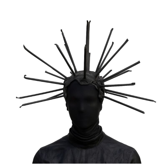 Black Spike Full Head Mask