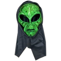 Green Alien Hooded Mask