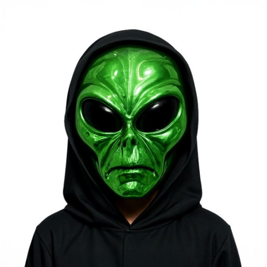 Green Alien Hooded Mask