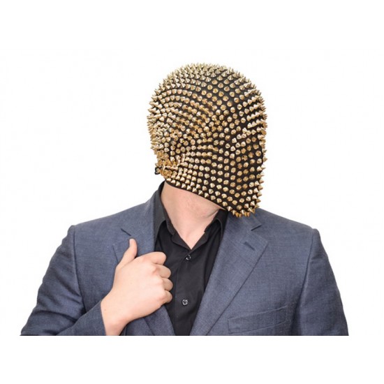 Gold Spikes Full Head Mask Gold Spikes Full Head Mask