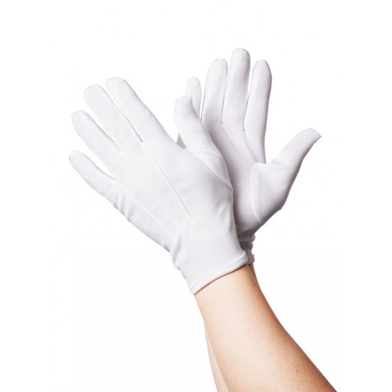 White Short Gloves