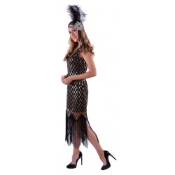 Gold Diamond Flapper Dress - Large Gold Diamond Flapper Dress - Large