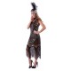 Gold Diamond Flapper Dress - Medium