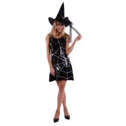 Spiderweb Sequin Witch Dress - Large Spiderweb Sequin Witch Dress - Large