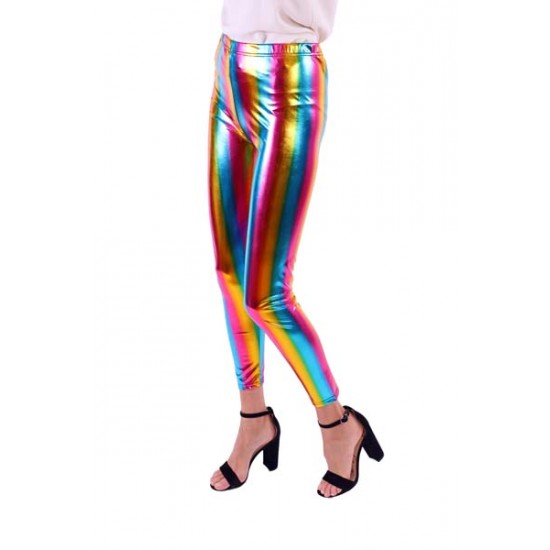 Rainbow Metallic Leggings - L/XL Rainbow Metallic Leggings - L/XL