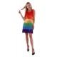 Rainbow Fringe Flapper Dress - Extra Large