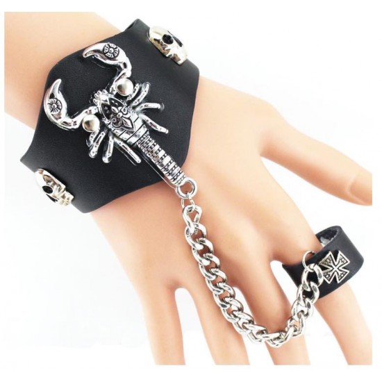Scorpion Skull Chain Cuff Scorpion Skull Chain Cuff