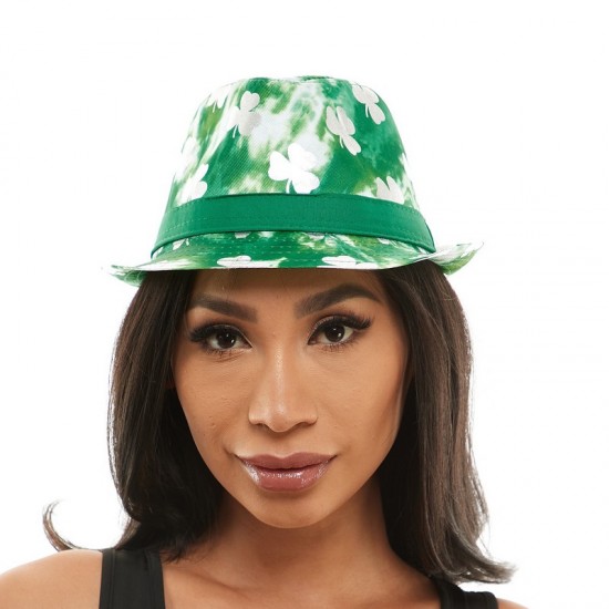 Shamrock Print Fedora Shamrock Print Fedora