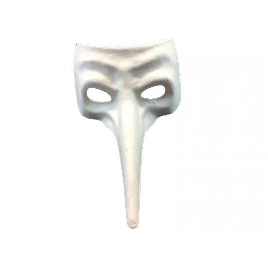 White Long Nose Mask