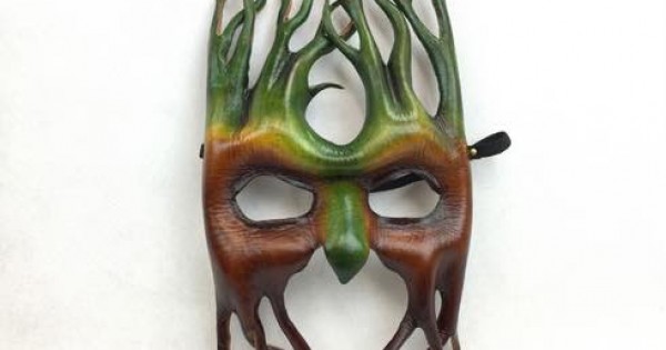 Treefolk Mask Leather Treeman Mask | KBW GLOBAL CORP.