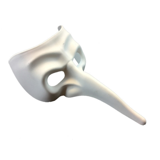 White Long Nose Mask White Long Nose Mask