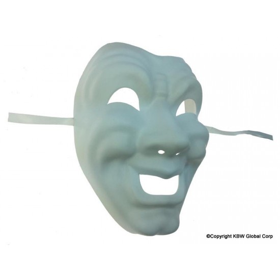 White Comedy Theater Mask White Comedy Theater Mask