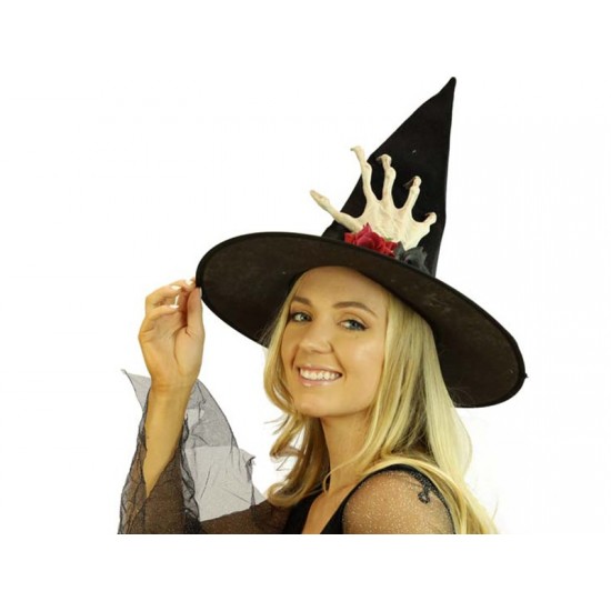 Skeleton Hand Witch Hat