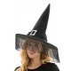 Black Witch Hat with Fringe