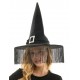 Black Witch Hat with Fringe