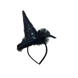Sequin Witch Hat Headband