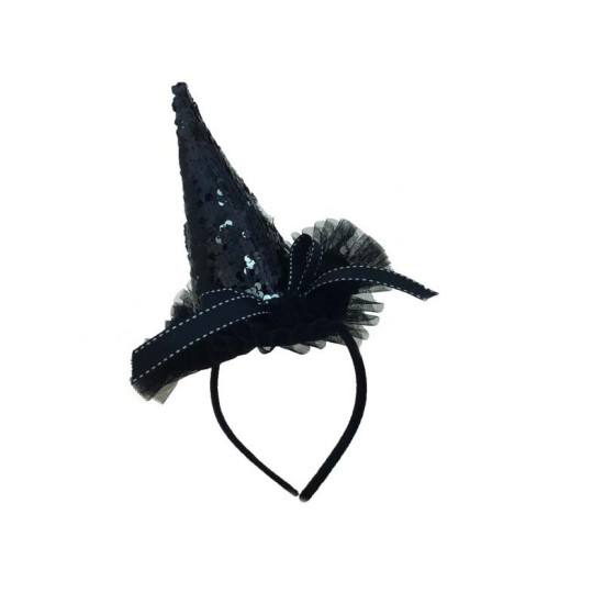 Sequin Witch Hat Headband
