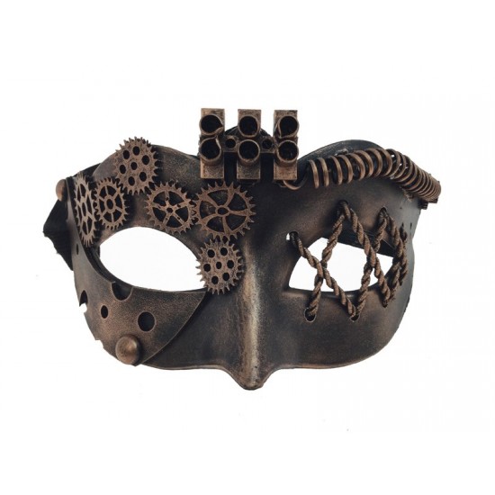 Copper Steampunk Gear Half Mask Copper Steampunk Gear Half Mask