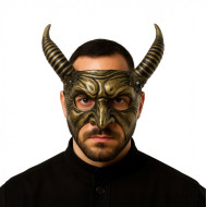 Gold Horned Devil Mask